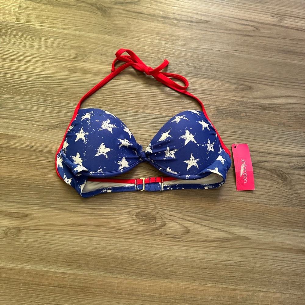 Swim Top red white and blue - Picture 3 of 5